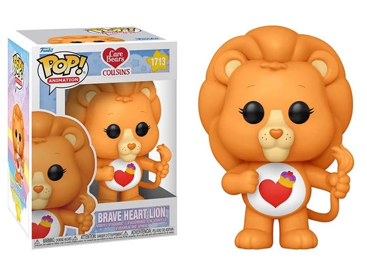 Amazon.com: Funko Brave Heart Lion + Pop Protector: Care Bears